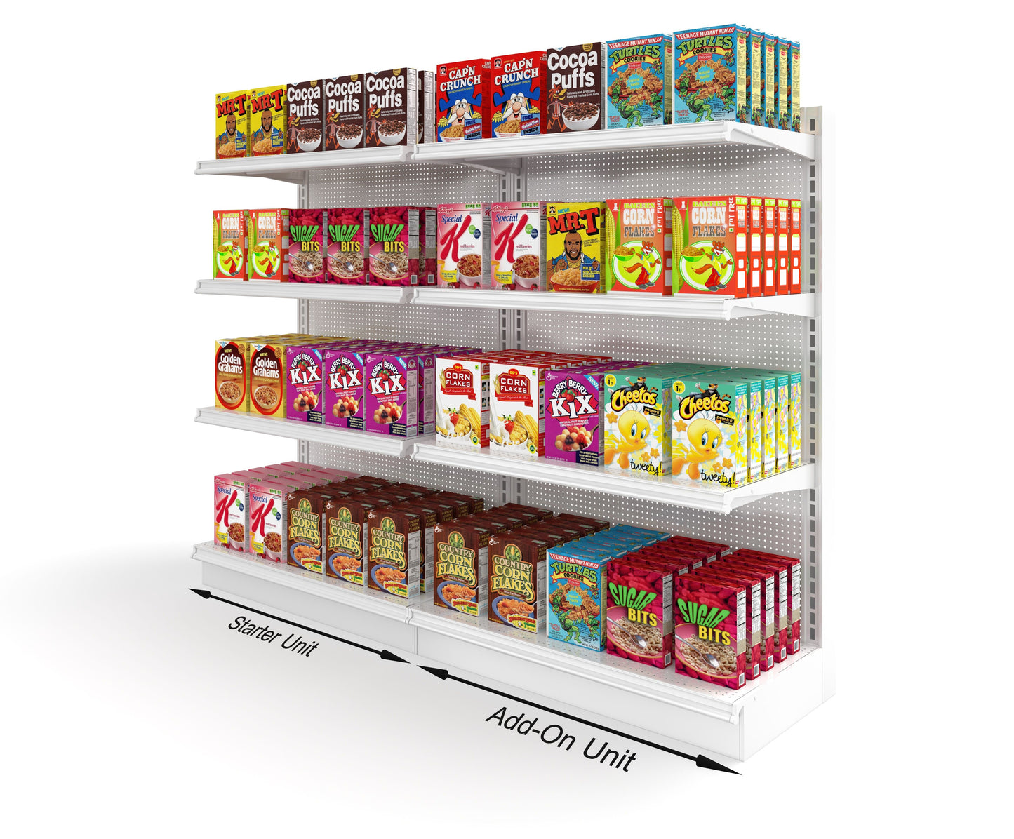 Madix Starter Wall Gondola Shelving