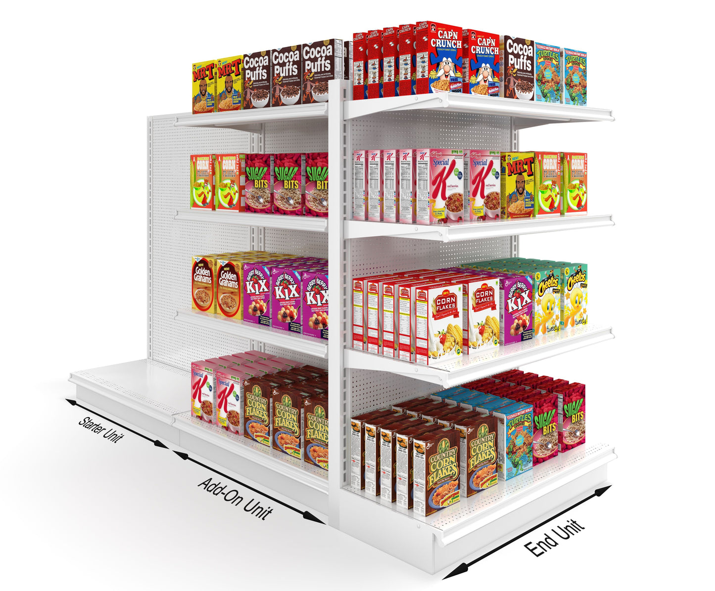 Madix End Cap Gondola Shelving
