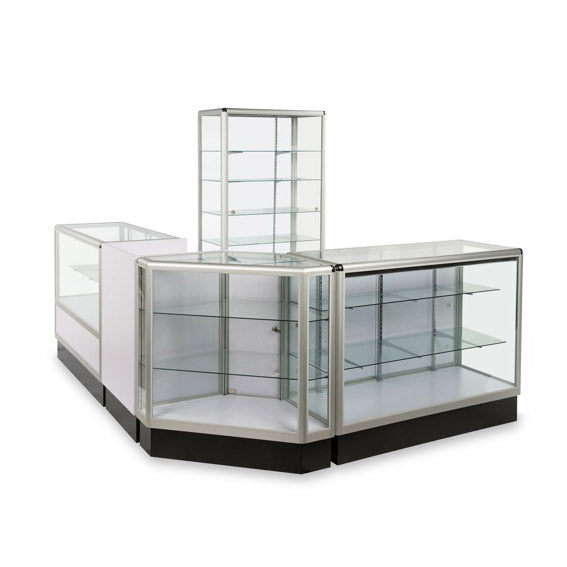 Glass Wallcase With Storage