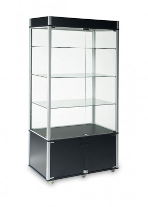 Glass Wallcase With Storage