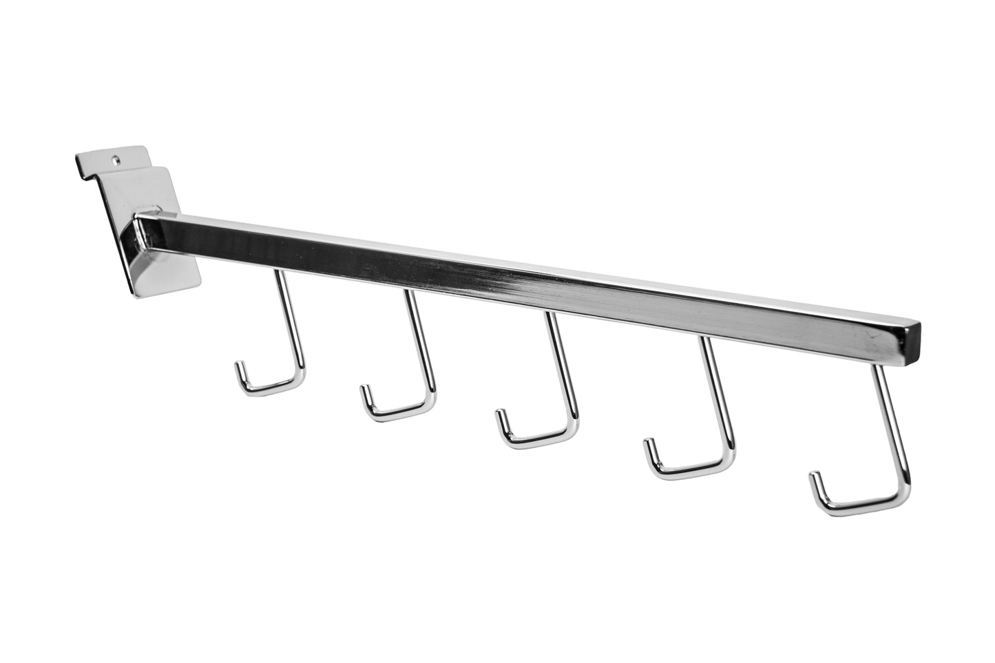 4 Inch Waterfall Rack 5 Hook Black Slatwall Waterfall Racks For Kitchen 5 Hook Square Tubing ...